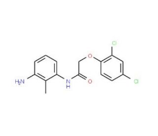 N-(3-Amino-2-methylphenyl)-2-(2,4-dichlorophenoxy)acetamide - chemical structure image