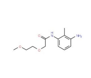 N-(3-amino-2-methylphenyl)-2-(2-methoxyethoxy)acetamide - chemical structure image