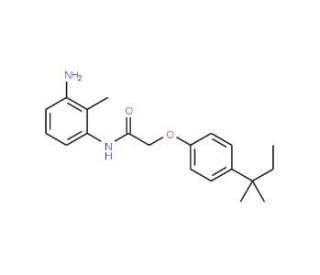 N-(3-Amino-2-methylphenyl)-2-[4-(tert-pentyl)-phenoxy]acetamide - chemical structure image