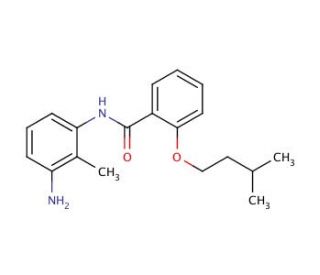 N-(3-Amino-2-methylphenyl)-2-(isopentyloxy)-benzamide - chemical structure image
