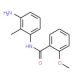 N-(3-Amino-2-methylphenyl)-2-methoxybenzamide - chemical structure image