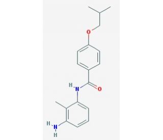 N-(3-Amino-2-methylphenyl)-4-isobutoxybenzamide - chemical structure image