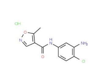 N-(3-amino-4-chlorophenyl)-5-methyl-1,2-oxazole-4-carboxamide hydrochloride - chemical structure image