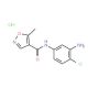 N-(3-amino-4-chlorophenyl)-5-methyl-1,2-oxazole-4-carboxamide hydrochloride - chemical structure image