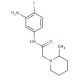 N-(3-amino-4-fluorophenyl)-2-(2-methylpiperidin-1-yl)acetamide - chemical structure image