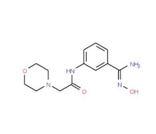 N-{3-[amino(hydroxyimino)methyl]phenyl}-2-morpholin-4-ylacetamide - chemical structure image