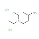 N-(3-aminobutyl)-N,N-diethylamine dihydrochloride - chemical structure image