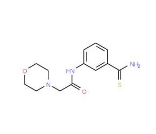 N-[3-(aminocarbonothioyl)phenyl]-2-morpholin-4-ylacetamide - chemical structure image