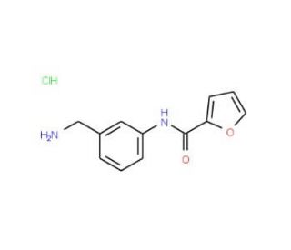 N-[3-(aminomethyl)phenyl]-2-furamide hydrochloride - chemical structure image