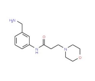 N-[3-(aminomethyl)phenyl]-3-(morpholin-4-yl)propanamide - chemical structure image