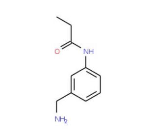 N-[3-(aminomethyl)phenyl]propanamide - chemical structure image