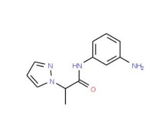 N-(3-aminophenyl)-2-(1H-pyrazol-1-yl)propanamide - chemical structure image