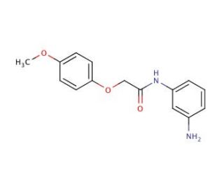 N-(3-Aminophenyl)-2-(4-methoxyphenoxy)acetamide - chemical structure image