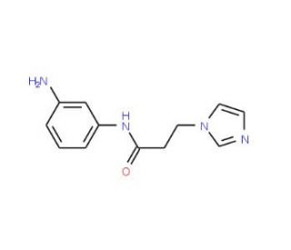 N-(3-aminophenyl)-3-(1H-imidazol-1-yl)propanamide - chemical structure image