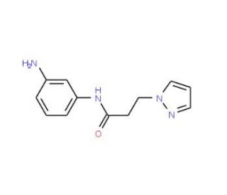 N-(3-aminophenyl)-3-(1H-pyrazol-1-yl)propanamide - chemical structure image