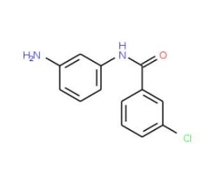 N-(3-Aminophenyl)-3-chlorobenzamide (CAS 293737-89-0) - chemical structure image