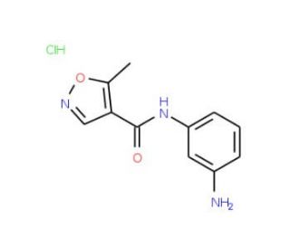 N-(3-aminophenyl)-5-methyl-1,2-oxazole-4-carboxamide hydrochloride - chemical structure image