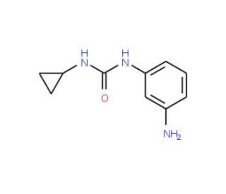 N-(3-aminophenyl)-N&prime;-cyclopropylurea - chemical structure image