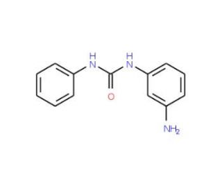 N-(3-aminophenyl)-N&prime;-phenylurea (CAS 66695-96-3) - chemical structure image