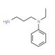 N-(3-aminopropyl)-N-ethyl-N-phenylamine (CAS 53606-48-7) - chemical structure image