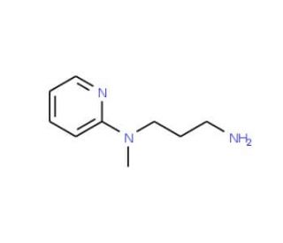 N-(3-aminopropyl)-N-methyl-N-pyridin-2-ylamine (CAS 93234-94-7) - chemical structure image