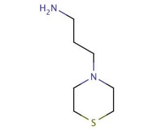 N-(3-Aminopropyl)-thiomorpholine (CAS 75653-87-1) - chemical structure image