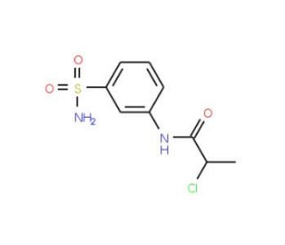 N-[3-(aminosulfonyl)phenyl]-2-chloropropanamide - chemical structure image