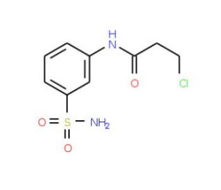N-[3-(aminosulfonyl)phenyl]-3-chloropropanamide - chemical structure image