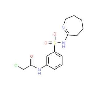 N-[3-(Azepan-2-ylidenesulfamoyl)-phenyl]-2-chloro-acetamide - chemical structure image