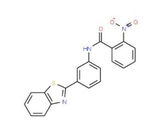 N-(3-Benzothiazol-2-yl-phenyl)-2-nitro-benzamide - chemical structure image