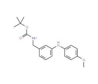 N-(3-Boc-aminomethylphenyl)-N-(4-methoxyphenyl)amine (CAS 886362-41-0) - chemical structure image