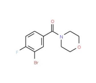N-(3-Bromo-4-fluorobenzoyl)morpholine (CAS 1007207-89-7) - chemical structure image