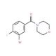 N-(3-Bromo-4-fluorobenzoyl)morpholine (CAS 1007207-89-7) - chemical structure image