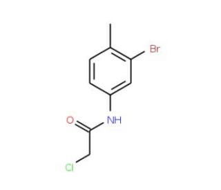 N-(3-bromo-4-methylphenyl)-2-chloroacetamide - chemical structure image