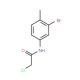 N-(3-bromo-4-methylphenyl)-2-chloroacetamide - chemical structure image