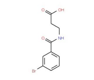 N-(3-bromobenzoyl)-beta-alanine - chemical structure image