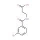 N-(3-bromobenzoyl)-beta-alanine - chemical structure image