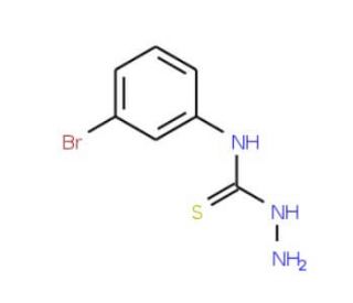 N-(3-bromophenyl)hydrazinecarbothioamide (CAS 116567-17-0) - chemical structure image