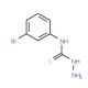 N-(3-bromophenyl)hydrazinecarbothioamide (CAS 116567-17-0) - chemical structure image