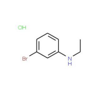 N-(3-bromophenyl)-N-ethylamine hydrochloride (CAS 1170521-43-3) - chemical structure image