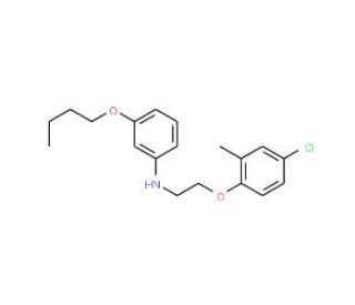 N-(3-Butoxyphenyl)-N-[2-(4-chloro-2-methylphenoxy)ethyl]amine - chemical structure image