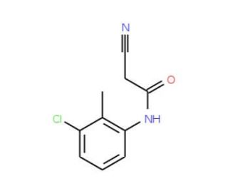 N-(3-Chloro-2-methyl-phenyl)-2-cyano-acetamide (CAS 63034-96-8) - chemical structure image