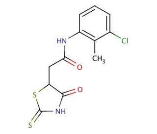 N-(3-Chloro-2-methylphenyl)-2-(2-mercapto-4-oxo-4,5-dihydro-1,3-thiazol-5-yl)acetamide - chemical structure image