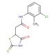 N-(3-Chloro-2-methylphenyl)-2-(2-mercapto-4-oxo-4,5-dihydro-1,3-thiazol-5-yl)acetamide - chemical structure image