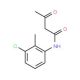 N-(3-chloro-2-methylphenyl)-3-oxobutanamide (CAS 20139-54-2) - chemical structure image