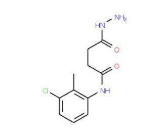 N-(3-Chloro-2-methylphenyl)-4-hydrazino-4-oxobutanamide - chemical structure image