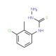 N-(3-chloro-2-methylphenyl)hydrazinecarbothioamide - chemical structure image