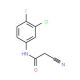 N-(3-Chloro-4-fluoro-phenyl)-2-cyano-acetamide - chemical structure image