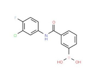 N-(3-Chloro-4-fluorophenyl) 3-boronobenzamide (CAS 1072946-04-3) - chemical structure image