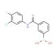 N-(3-Chloro-4-fluorophenyl) 3-boronobenzamide (CAS 1072946-04-3) - chemical structure image